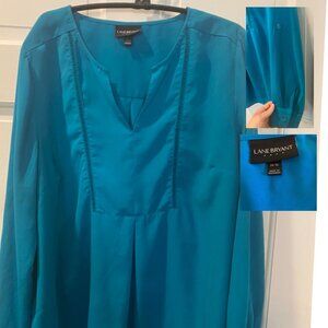 Lane Bryant Blue Blouse Size 14/16